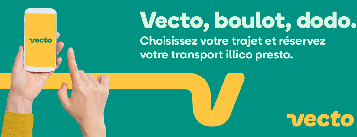 Vecto - Chosissez votre trajet et réservez votre transport illico presto